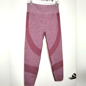 PINK (Size XL) Burgundy Seamless Activewear Leggings